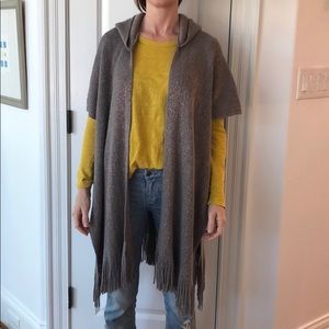 💙bijuju hooded wrap/shrug